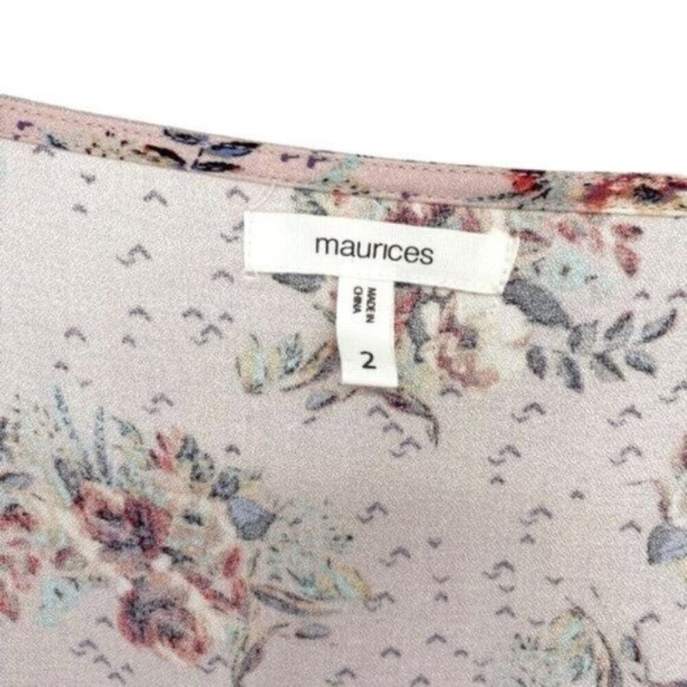 Maurices Plus Size Floral Boho Peasant Top - Picture 5 of 12